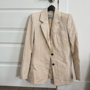 Yves Saint Laurent Rive Gauche Pinstripe blazer EUC FR38